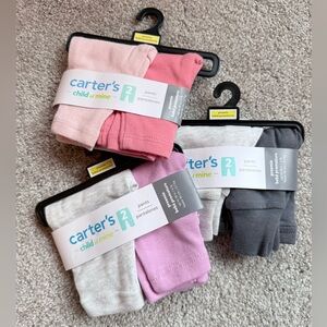 NWT Carter’s bundle of three- 2-Packs (6 pair total) preemie pants 100% cotton